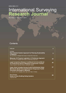 International Surveying Research Journal Vol 1 No 1