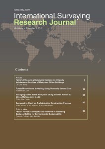 International Surveying Research Journal Vol 2 No 1 2012